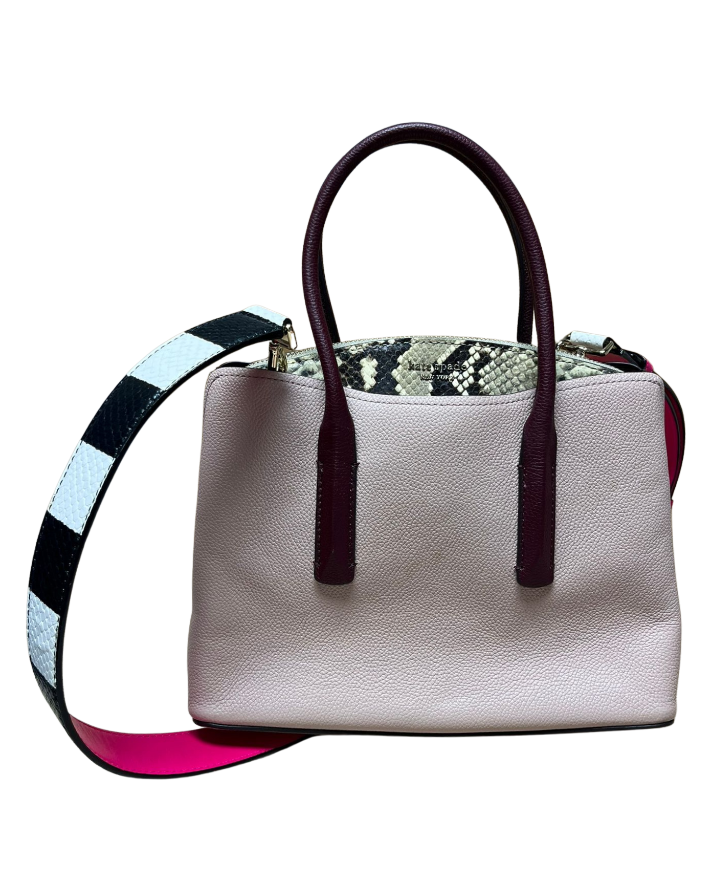 Kate Spade New York Margaux Embossed Snake Medium Satchel Main image