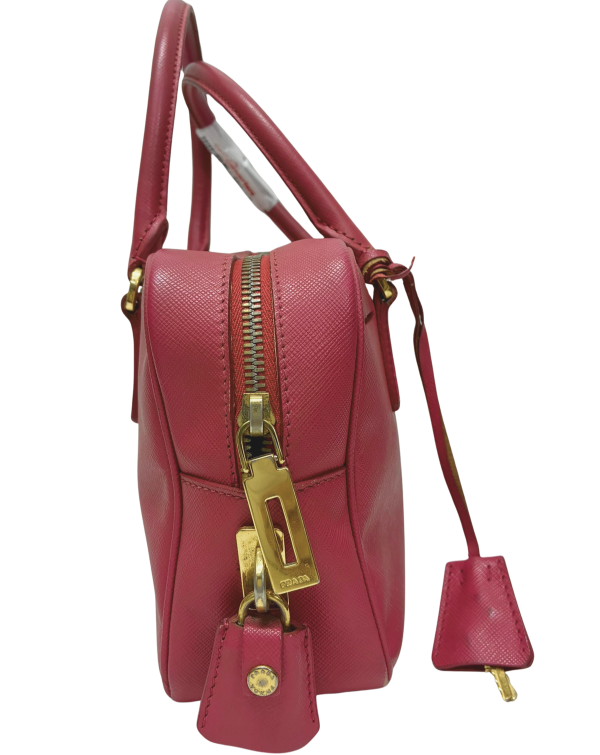 Prada Saffiano Lux Mini Bowler Bag