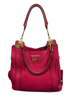 Chloe Irene Leather Tote Shoulder Bag Red