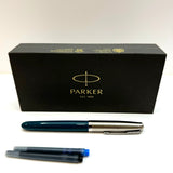 Parker 51 Fountain Pen | Green Barrel with Chrome Trim