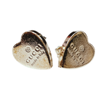 Gucci Trademark Heart Earrings SV925 3.35G