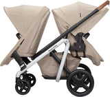 MaxiCosi Lila Modular Stroller Duo Seat Kit With Car Seat And Stroller Adapters Nomad Sand