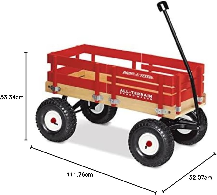 Radio Flyer AllTerrain Cargo Wagon For Kids Garden And Cargo Red
