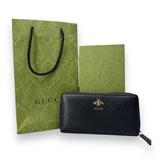 Gucci Animalier leather zip around wallet