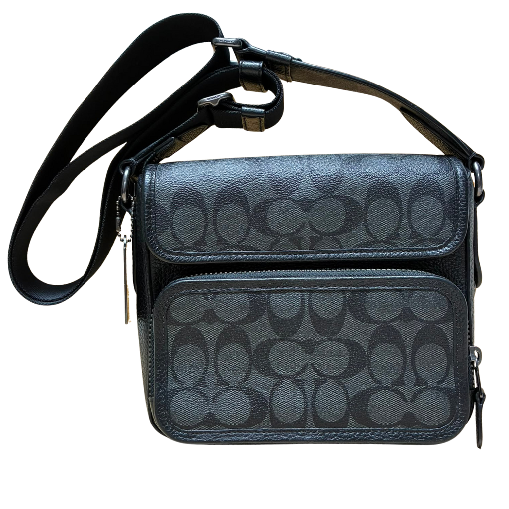 Coach E2344 C9870 Sullivan Flap Crossbody Bag Signature Canvas