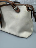 Fendi By The Way Canvas Shoulder Bag Ivory