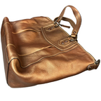 Coach Madison Bronze Leather Satchel
