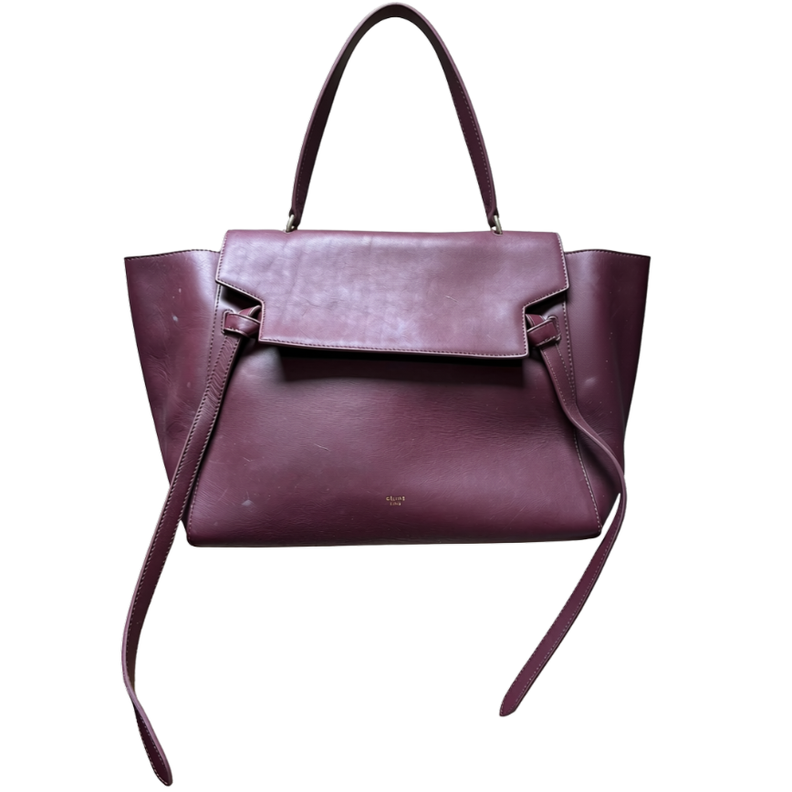 Celine Small Belt Bag Burgundy