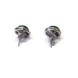 PT900/750WG Natural Jadeites (Type-A) & Diamond Earring