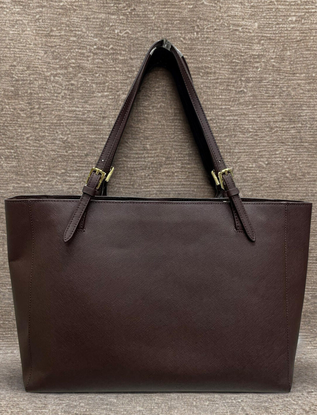 Tory Burch Leather York Buckle Tote Brown Secondary image