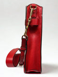 Michael Kors Hamilton Medium Leather Messenger Bag Burnt Red