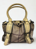 Burberry Smoked Check Coated Canvas Northfield Tote Bag Beige And Brown