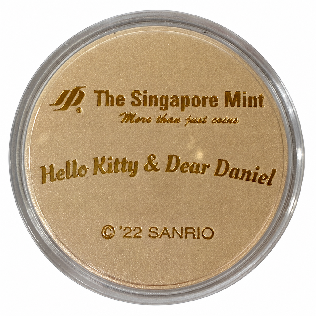 The Singapore Mint Hello Kitty And Dear Daniel Gold Foil Coin