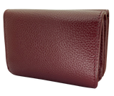Balenciaga Cash Mini Trifold Wallet Bordeaux Grained Calf Leather