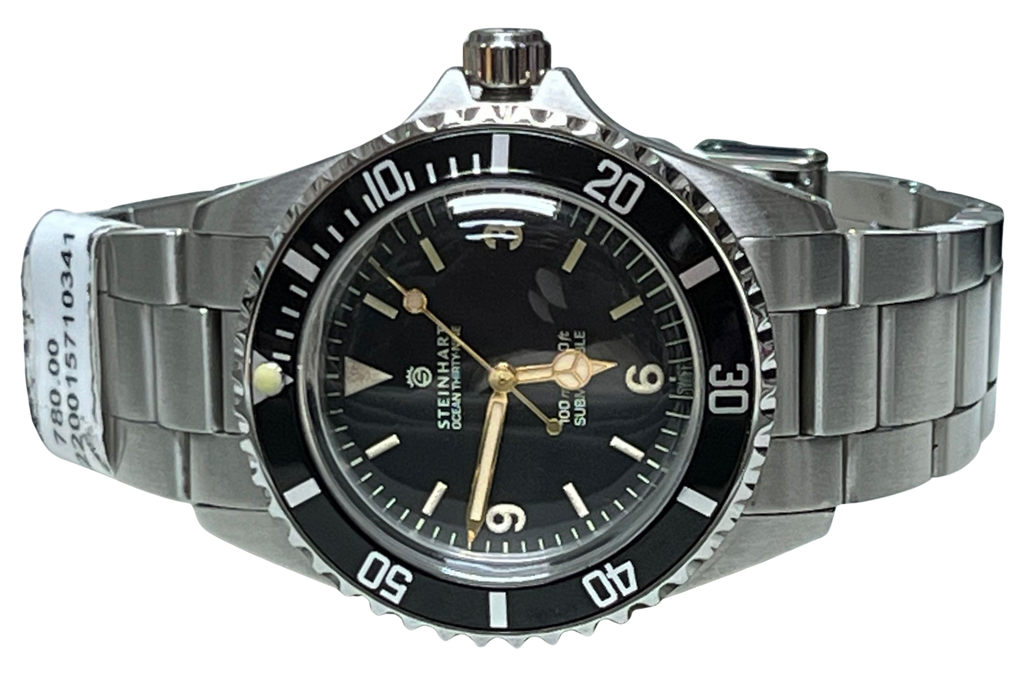 Steinhart Ocean 39 Explorer Watch Black Dial Steel Bracelet
