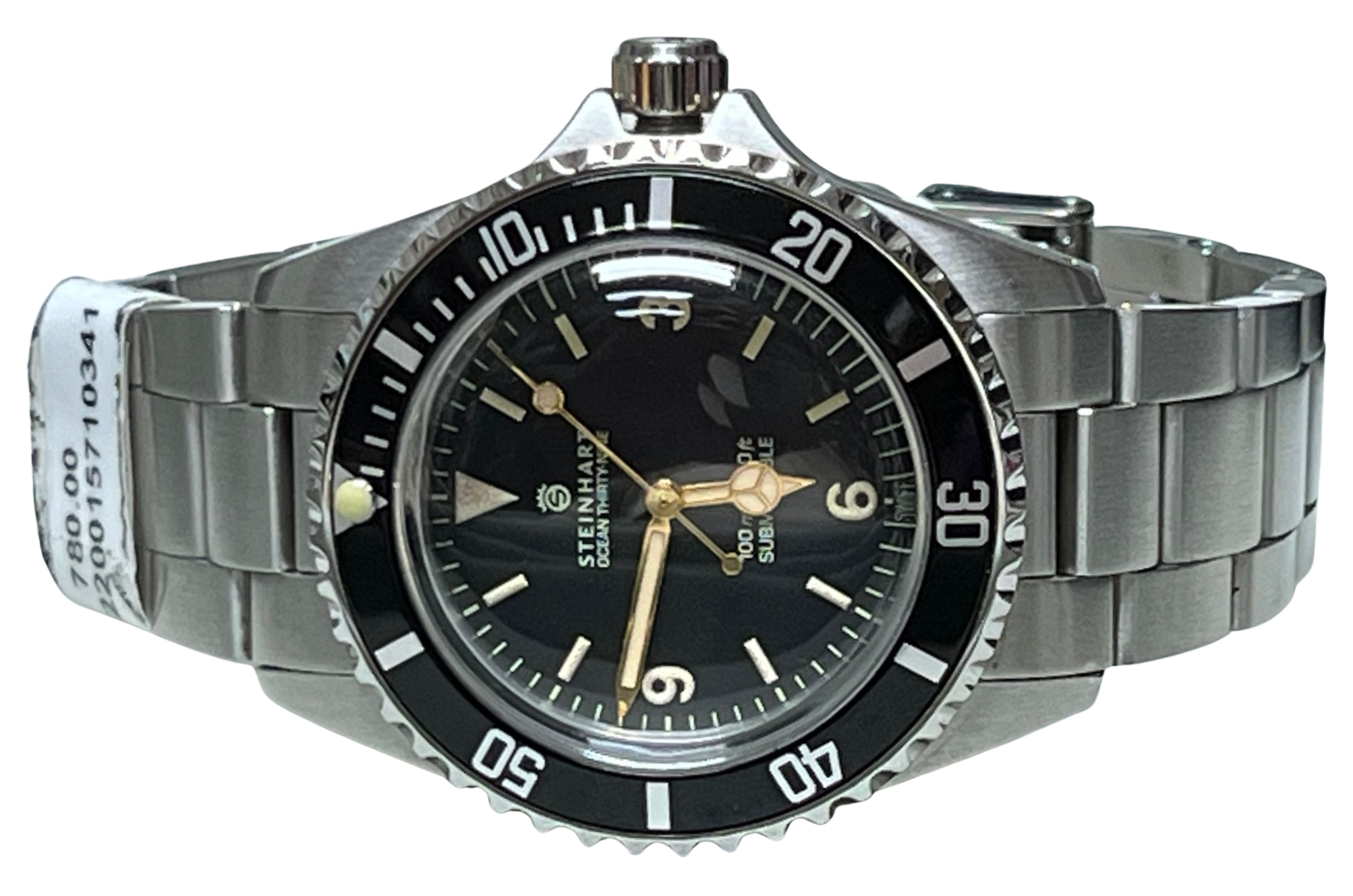 Steinhart Ocean 39 Explorer Watch Black Dial Steel Bracelet