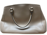 Coach Margot Carryall Satchel Bag Leather Beige
