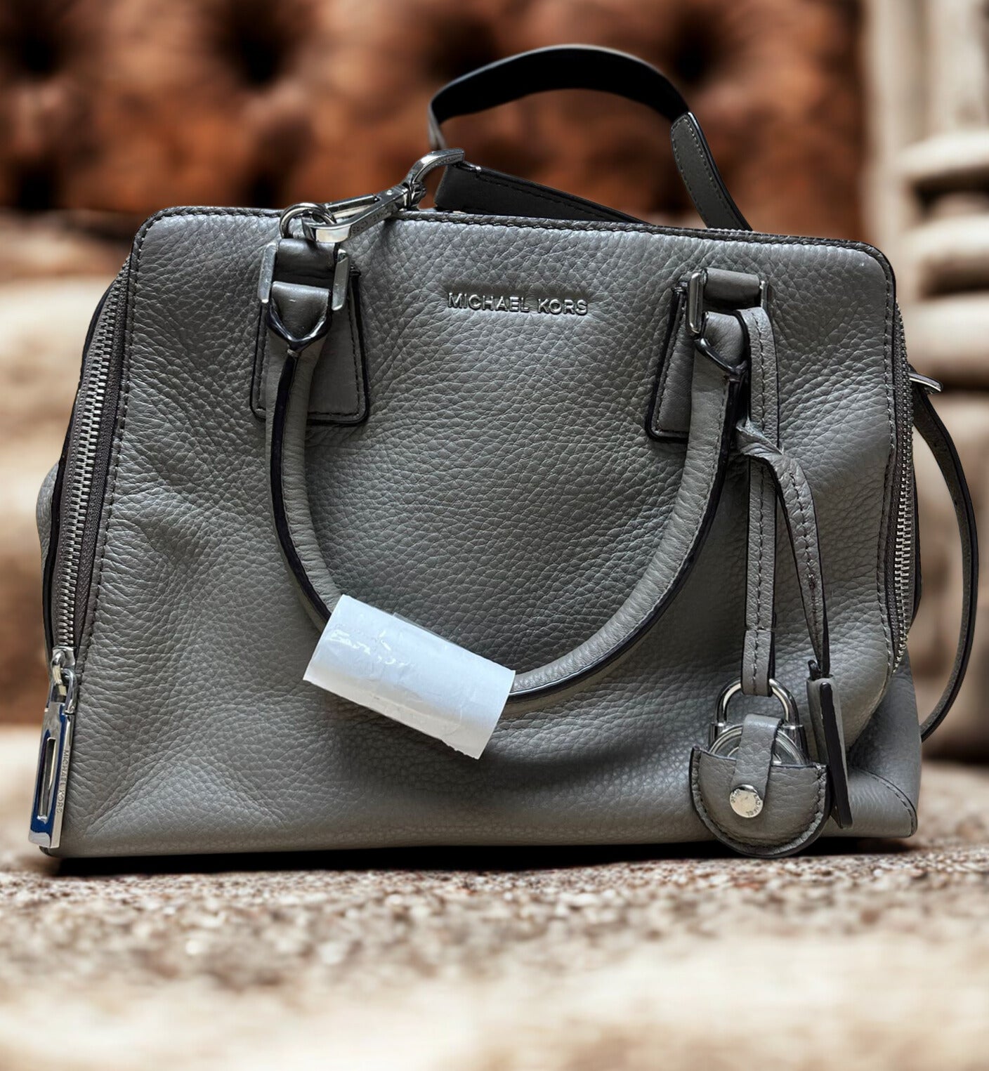 Michael Kors Satchel Handbag Taupe Secondary image