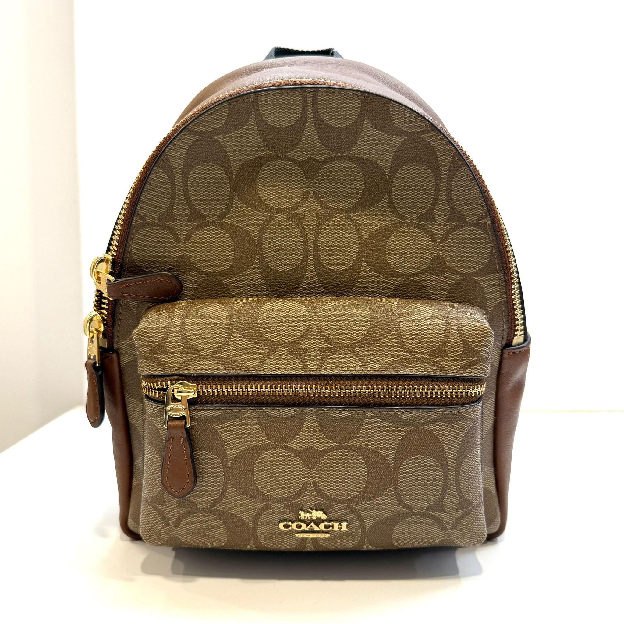 brown coach mini backpack Buy Court Bag Charm In Signature Canvas in Tan/ CX066 Online in Style No. COACH Backpack F38263 Mini Charlie