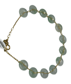 750YG Jade Coins Bracelet 5.1GM