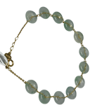 750YG Jade Coins Bracelet 5.1GM