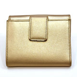 Salvatore Ferragamo Gold Leather Bifold Wallet