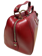 Tocco Toscano TS241011 Red Leather Top Handle Shoulder Bag