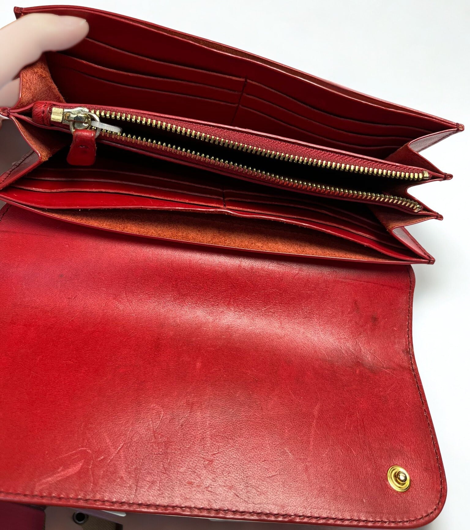 Rabeanco Red Leather Wallet