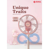 Sona 12” 2-in-1 Remote DC Portable Fan SFS9008CR