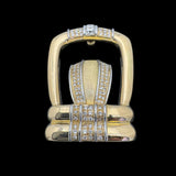 750 Yellow Gold Diamond Buckle