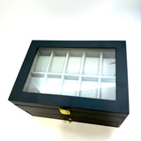 20 Slot, 2 Tier Black & Grey Watch Holder