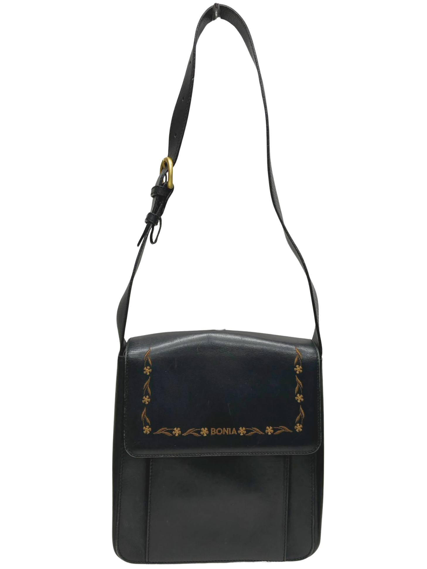 Bonia PVC Sling Bag Black Secondary image