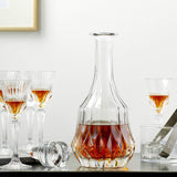 Lorren Home Trends RCR Crystal Adagio Collection 7-Piece Liquor Set