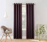 Sun Zero Barrow Energy Efficient Grommet Curtain, Single Panel 54" x 84"