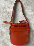 Furla Giove Leather Bag Orange Small