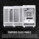 Thermaltake Tower 100 Snow Edition Tempered Glass Mini Tower Computer Chassis For Mini ITX