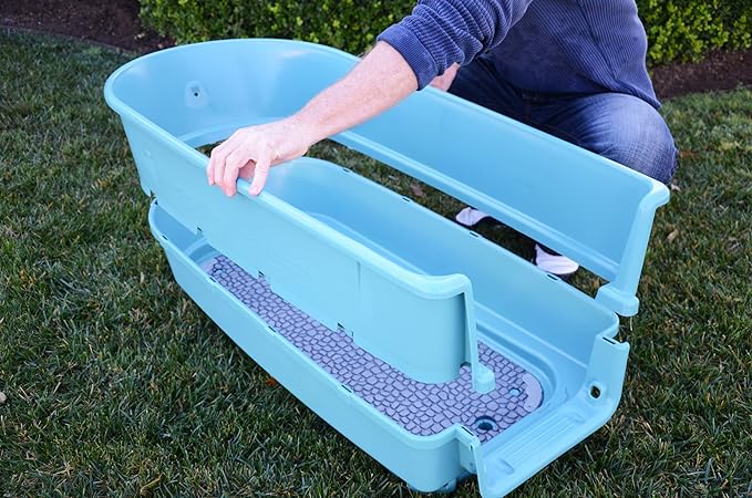 Booster Bath - Large Elevated Pet Bath, Large, Teal Secondary image