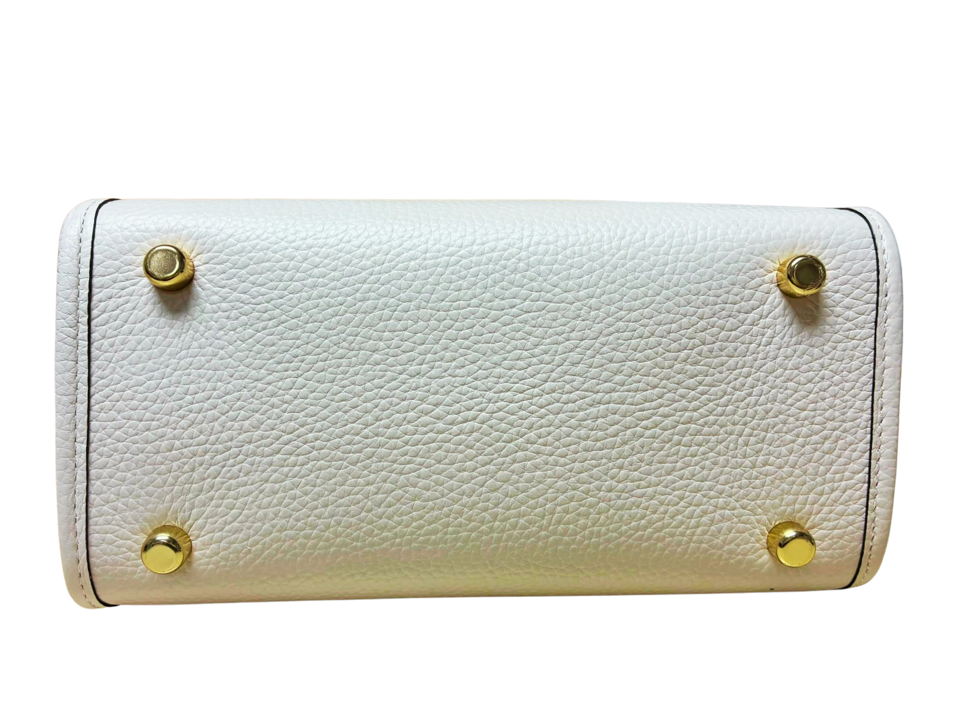 COACH C5268 Womens Dempsey Tote 22 Pebble Leather Chalk