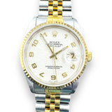 Rolex Datejust 36mm 16233 Ivory Computer Dial U serial Watch