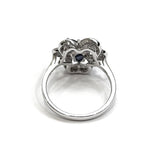 750WG Blue Sapphire & Diamond Ring