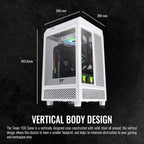 Thermaltake Tower 100 Snow Edition Tempered Glass Mini Tower Computer Chassis For Mini ITX