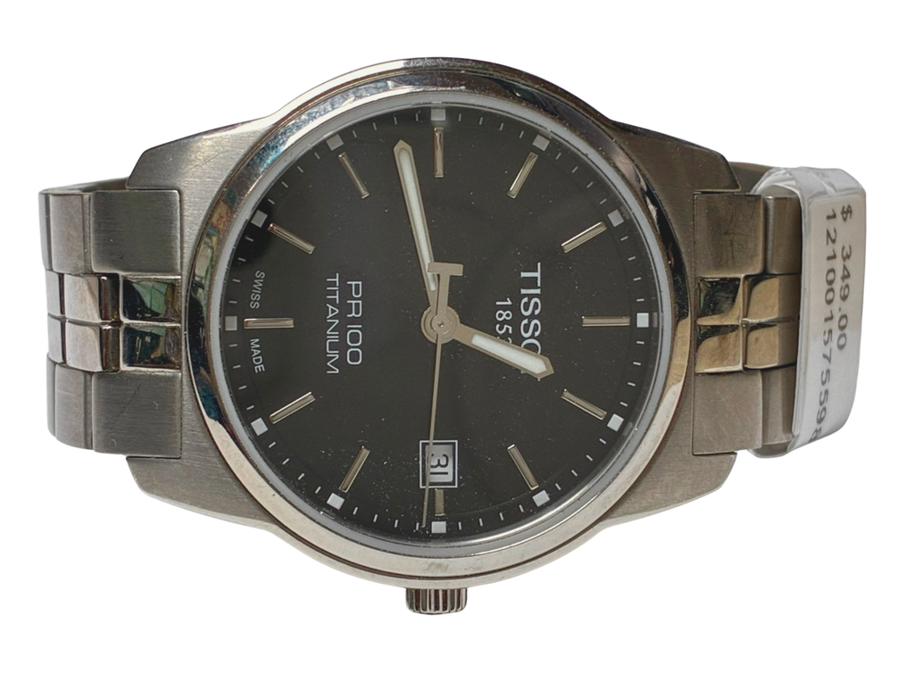 Tissot Mens T049410 A PR 100 Analog Swiss Quartz Titanium Watch 38mm