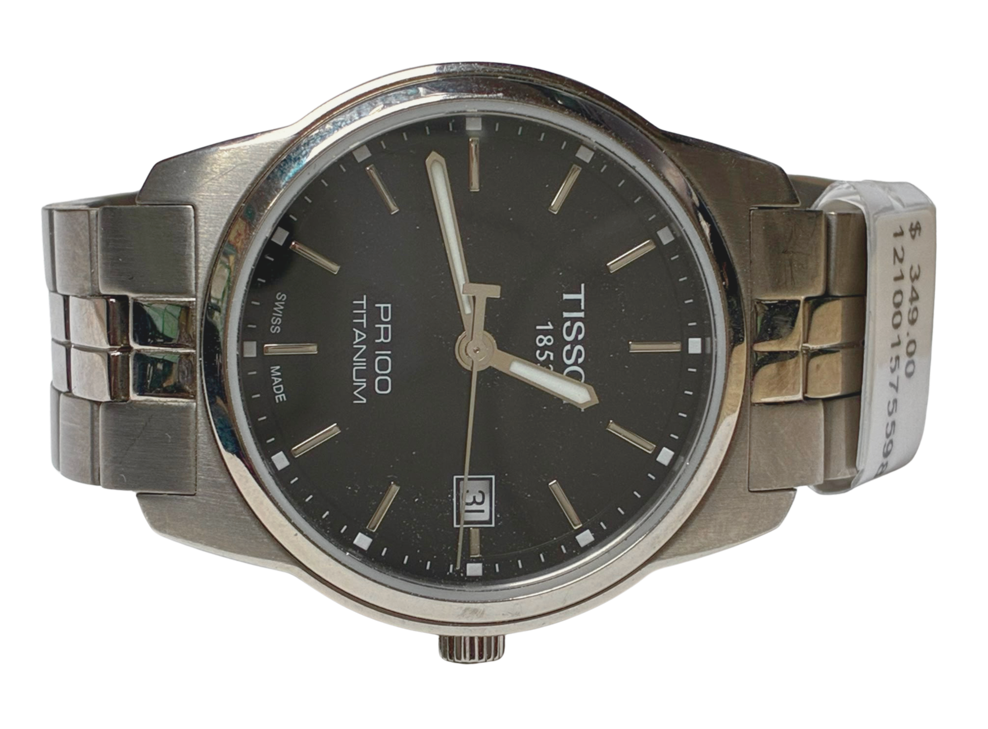 Tissot Mens T049410 A PR 100 Analog Swiss Quartz Titanium Watch 38mm