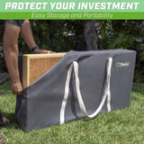 GoSports Canvas Carrying Case - PRO Grade 4' x 2' Regulation Size -Gray and Natural Canvas Colors