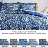 Comfort Spaces Bed In A Bag Comforter Set Twin Cara Blue 6 Piece