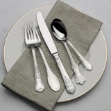 Wallace Hotel Lux 77-Piece 18/10 Stainless Steel Flatware Set, Silver, Service for 12