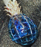 750WG Pineapple Sapphire Pendant 3.52G