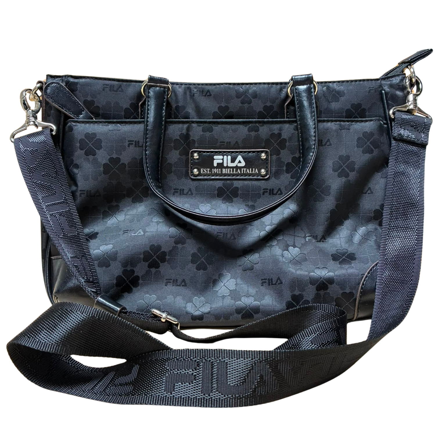 Black FILA 2 Way Shoulder Bag