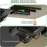 KEYBOARD TRAY KT2 641/ERGONOMICKT2 Ergonomic Under-Desk Adjustable Height & Angle Sit to Stand Up Keyboard Tray with negative tilt Best standing desk computer keyboard holder drawer