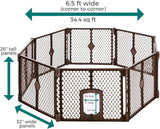 Petyard Passage, 8-Panel Pet Containment with Swinging Door